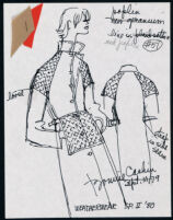 Cashin's illustrations of ready-to-wear designs for Russell Taylor, Spring II 1980 collection. f09-03