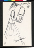 Cashin's illustrations of handbag designs for Meyers