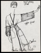 Cashin's illustrations of ready-to-wear designs for Russell Taylor, Holiday / Spring 1982 collection. f06-08