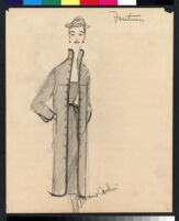 Cashin's pencil illustrations of ensembles featuring Forstmann wool. b073_f01-01