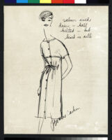 Cashin's illustrations of ready-to-wear ensembles with outerwear for Sills and Co. b076_f04-13