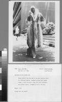 Black and white photographs of Cashin's fur coat designs for H.B.A. Fur Corp