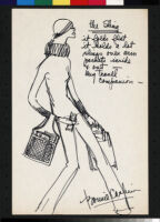 Cashin's illustrations of handbag designs for Meyers