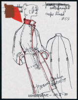 Cashin's illustrations of ready-to-wear designs for Russell Taylor, Spring II 1980 collection. f09-06