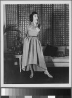 Black and white photographs of Cashin's ready-to-wear designs for "Skirtings", a division of Sills and Co