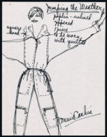 Cashin's illustrations of ready-to-wear designs for Russell Taylor, discarded from collection. b053_f05-10