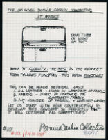 Cashin's illustrations of handbag and wallet designs for unproduced "Bonnie Cashin Collection." f02-02