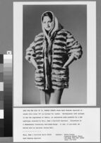 Black and white photographs of Cashin's fur coat designs for R.R.G