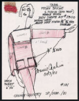 Cashin's illustrations of ready-to-wear designs for Russell Taylor, Spring-Summer 1981 collection. f07-02