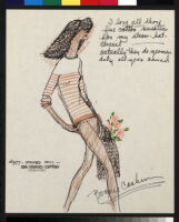 Cashin's illustrations of sweater designs for The Knittery