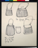 Cashin's illustrations of handbag designs for Coach (handbags only)