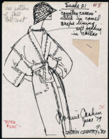 Cashin's illustrations of ready-to-wear designs for Russell Taylor, Spring 1980 collection. b055_f05-10