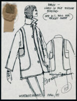 Cashin's illustrations of ready-to-wear designs for Russell Taylor, Fall 1981 collection. b050_f02-04