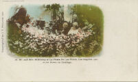 Mr. and Mrs. McKinley at La Fiesta De Las Flores, Los Angeles, 1901. 20,000 Roses on Carriage