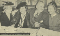 Frances Scully, Irene Rich, Tom Breneman, Sonja Henie