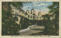 Main Entrance, Beverly Hills Hotel and Bungalows, Beverly Hills, Calif