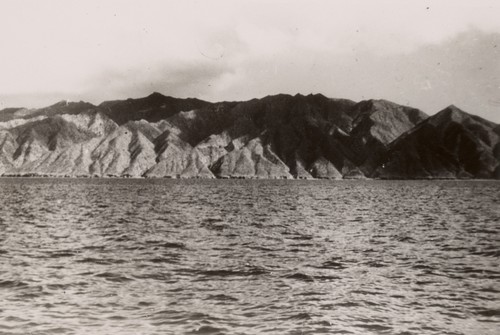 Coastline of Baja California, viewed from the E.W. Scripps