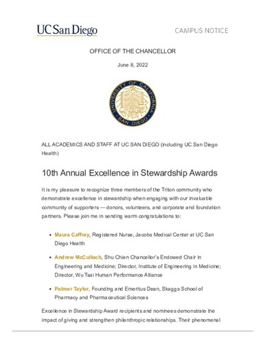 10th Annual Excellence in Stewardship Awards