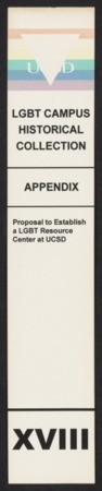 Volume 18: Appendix - Proposal to establish a LGBT Resource Center at UC San Diego