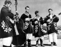 Croatian tamburica ensemble of young men