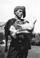 Close-up of a musician from Dubrovnik playing the lirica