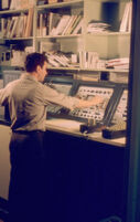 Michael Moore with the Melograph Model C 1