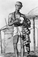 Photo of an engraving of an Indian playing kara, or karrar, or ...