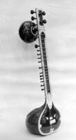 Close-up of Indian sitar — Calisphere
