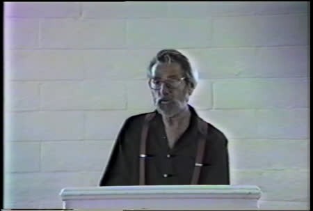 David Bromige lectures at the Luther Burbank Center for the Arts [LBC] - Poetry and the Hybrid