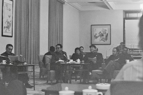 Chinese Premier Zhou Enlai and other leaders meeting with CCAS Friendship Delegation (2 of 5)