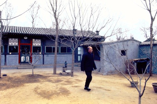 Traditional courtyard house in old Beijing, resident