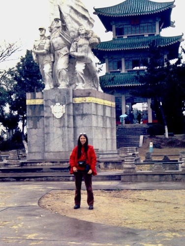 Wuhan University campus, CCAS Friendship Delegation scholar and monument