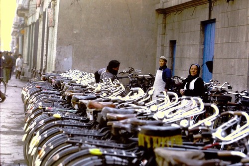 Beijing, bicycle parking lot (2 of 2)