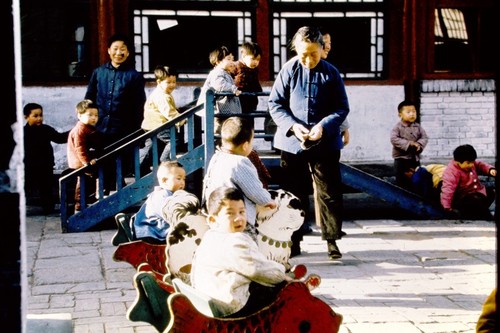 Children playing at daycare in Beijing (1 of 5)