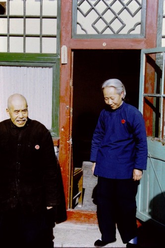 Traditional courtyard house in old Beijing, residents