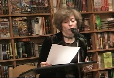 Leslie Scalapino and Rae Armantrout, poetry reading at Moe's Books, Berkeley