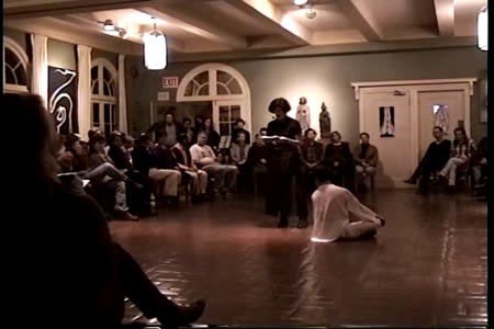 "New Time" performed by Leslie Scalapino and June Watanabe Dance Company, Zen Center, San Francisco