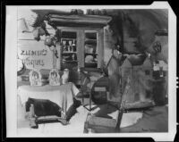 Scene at Ziemer's Antiques shop, painting by Barse Miller, 1925-1939