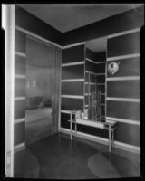 Interior view of "Irene LTD," a dress shop of designer Irene Lentz Gibbons, Los Angeles, (circa 1930?)