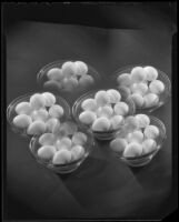 Photomontage composition with eggs in glass bowls, 1925-1939