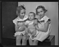 Ferenc, Eugene and Mariska Geritz, Los Angeles, 1935