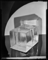 Block of ice for an icebox, 1930-1937