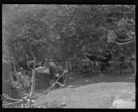 Garden party at the home of Arthur Millier, Santa Monica, circa 1930-1931