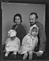 Franz Geritz with his wife Josephine and daughters Ferenc and Mariska, Los Angeles, 1930