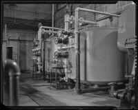 Tanks at the Arrowhead-Puritas bottling plant, Los Angeles, 1929-1939