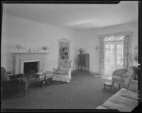 Living room possibly designed by J. R. Davidson or Jock Peters, Los Angeles County, 1928-1934