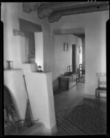 Interior view of the house of artist Carlos Vierra, Santa Fe, 1932