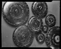 Gas regulator equipment created by the Wilgus Manufacturing Company, Los Angeles, circa 1931