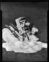 Photograph for an advertisement for "Double X Floor Cleaner," circa 1934