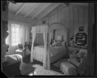 Girl's bedroom in the William Conselman Residence, Eagle Rock, 1930-1939